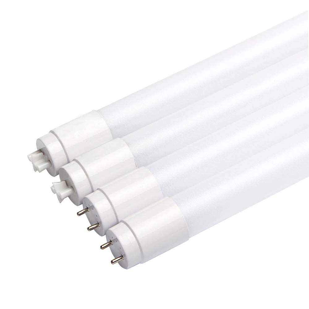 4 Pack 2FT LED Bulbs,24 inch T8 LED Tube Light,9W(25W Equiv),Daylight 5000K,1200 LM,F17T8/F18T8/F20T12 LED Flourescent Replacement,Single-end Powered,Ballast Bypass,Shatterproof,Kitchen,Shop Light