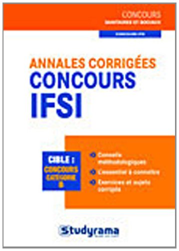 Annales corrigées concours IFSI
