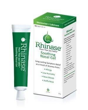 Rhinase Nasal Lubricating Gel 1 oz for Dry Nose, Allergy and to Prevent Nosebleeds Caused by Nasal Dryness