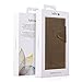 kalibri Case Compatible with Sony Xperia XA1 Ultra - Case Real Leather Book Style Protective Cover with Card Slot - Brown