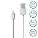 MICRO USB CABLE PREMIUM POWERJIVE [5 Pack] Assorted Lengths [6ft, 3ft, 1ft] Micro USB to USB Cable. High Speed USB 2.0 - Thin Connector - Extra Thick Cable for Android, Samsung, HTC, Nokia, Motorola and more (White)