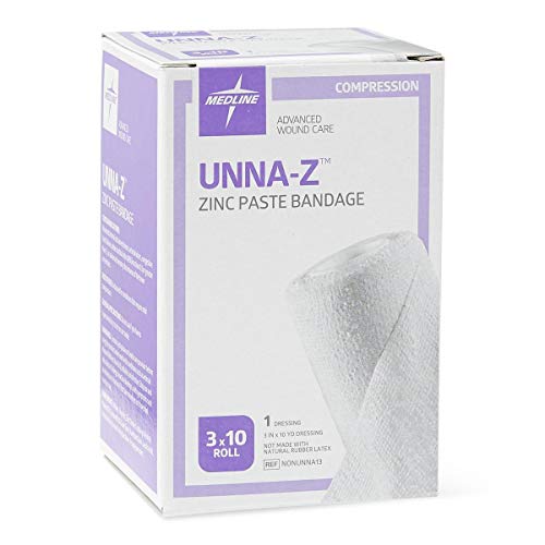 vendas para botas de zinc medline nonunna13 unna-z 