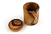 Thirteen Chefs Tramanto Olive Wood Spice Jar and Pot for Storing Cooking Spices, Herbs