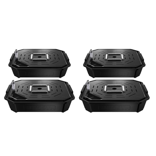 VIVOSUN FlexFeed 4er-Pack selbstbewässernder Stofftopf mit Wasserzähler & Wartungsfenster, Auto-Bewässerungssystem für Growzelt, Gewächshaus & Indoor