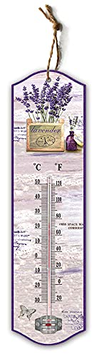 Garden Thermometers Outdoor Analogue weather temperature thermometer greenhouse shed home Wall hanging nautical and lavender styles