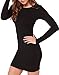 Face N Face Women's Knitting Sexy Casual Long Sleeve Short Dress