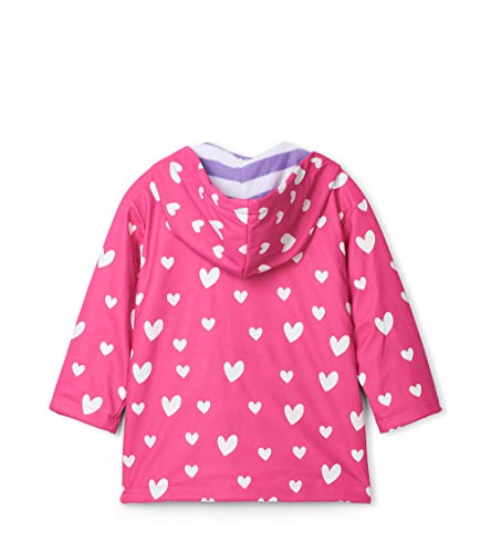 Hatley Girls' Little Printed Raincoats, Color Changing Sweethearts, 3 Years - Thumbnail 6
