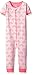 The Children's Place Baby Girls' Short Sleeve One-Piece Pajamas, Pnkblossom 81728, 0-3MONTHS