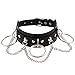 JOJO & LIN Goth Gothic Accessories Handmade Chokers for Women Collar Necklace (Black O Ring)