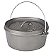 Stansport Non-Seasoned Cast Iron Dutch Oven, Flat Bottom (4-Quart), One Size
