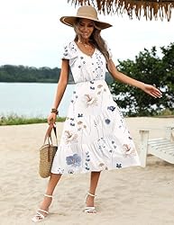 Zeagoo Vacation Dresses Summer Casual Boho Dress