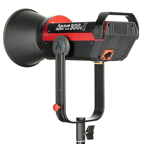 Aputure 300d II,Aputure 300d Mark II,Aputure LS C300D II Light Storm 350W 5500K Daylight Balanced Led Video Light CRI 96+ TLCI96+ 45000lux@0.5m with The Reflector 8 Built-in Lighting FX V-mount