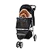 Livebest Folding Pet Stroller Elite Jogger Kitten Puppy Easy Walk Dog Cat Small Animals Travel Carrier with 360 Rotating Front Wheelthumb 2