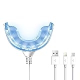 GlorySmile Teeth Whitening Led Mouth Tray light with 16 Powerful LED Blue Lights- 3 Adapters For iPhone & Android & USB
