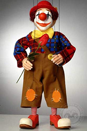 Clown Czech Marionette - Handmade Puppet from Prague