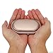 Baisidai Gold Color 5000Mah Portable USB Charger Pocket Electric Hand Warmer Rechargeable Heater (Gold)