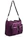 Large Weekender Bag Nylon Travel Tote (1212 Violet red)