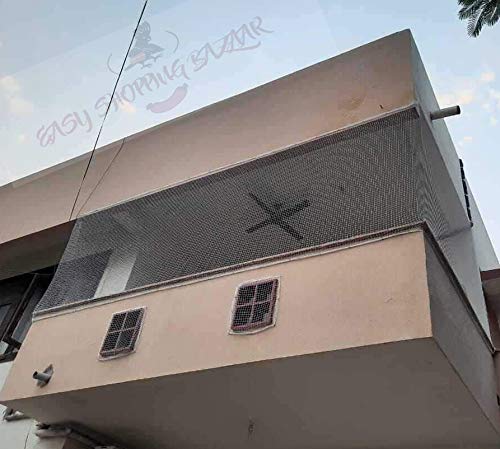 EASYSHOPPINGBAZAAR Bird Control Anti Bird NET 2 X 8 Foot(16 SQ FT) White in Colour(Clips and