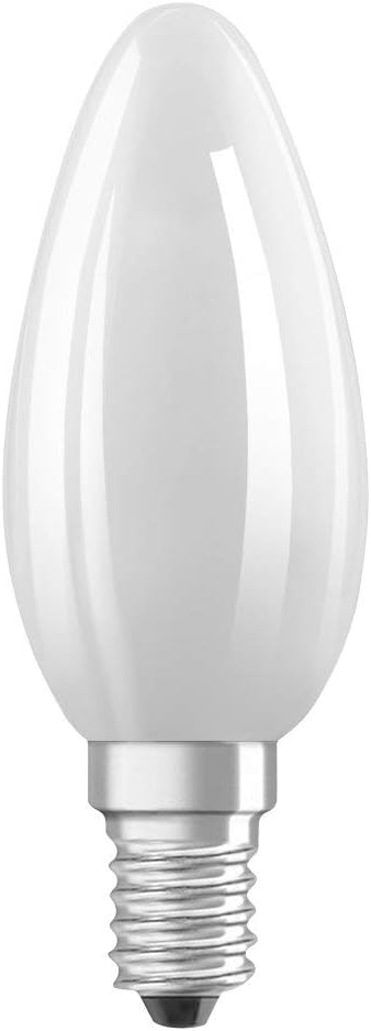 OSRAM LED Lamps, Classic Mini-Candle, 6 W, Frosted, Set of 10, 60 W-Replacement