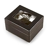 Sleek And Modern 4.5 x 3.5 Photo Frame Musical Jewelry Box with 18 Note Tune-Eternamente (Limelight) - SWISS