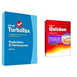 Product Bundle TurboTax Deluxe 2014 Fed + State and Quicken Premier 2015 Bundle Book