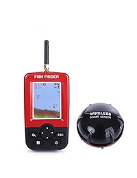Portable Fish Finder, nacatin Fishfinder con buscador de peces portátil, Fishfinder con cableado Sonar Sensor transductor y visualización LCD