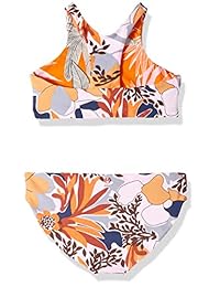 Maaji - Conjunto de bikini con cuello alto y cremallera frontal para niña