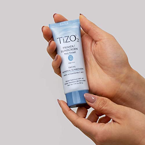 TiZO2 Facial Mineral Sunscreen And Primer, Nontinted Broad Spectrum