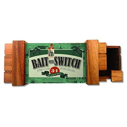 Project Genius The Cell Block Series Brain Teaser Puzzles: Bait & Switch, Wooden
