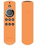Koral Case for Alexa Voice Remote for Fire TV Stick, Fire TV Streaming Media Player, and Fire TV Cube (Orange)