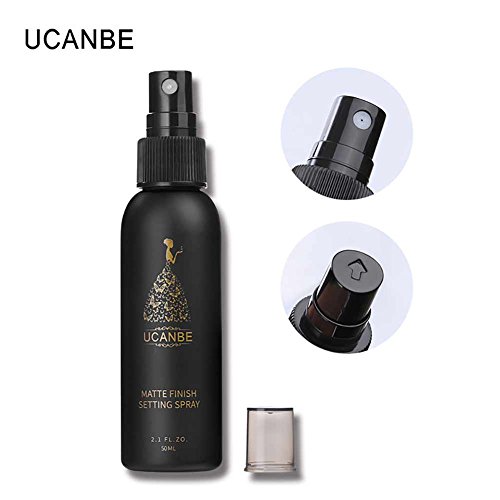 Fashionwu Long Lasting Women Portable Makeup Setting Spray Refreshing Moisturizing Matte Foundation Fixer for Finishing Setting 50ml