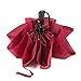 Oak Leaf Windproof Automatic Compact Rain Travel Umbrella,Lightweight,Portable,Auto Open and Close,Red