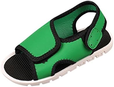 Baby Sandals,Dainzuy Baby Boys Girls Hook&amp;Loop Soft Sole Anti-Slip Summer Beach Sandals (Little/Big Kid) (Age:4.5-5T US:9, Green)