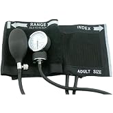EMI Aneroid Sphygmomanometer Manual Blood Pressure Monitor with Adult Sized Cotton Cuff