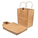 12 Pack Medium Paper Bags with Handles, Bulk Brown Bags for Party Favors, Goodies (8 x 4.75 x 10 In)