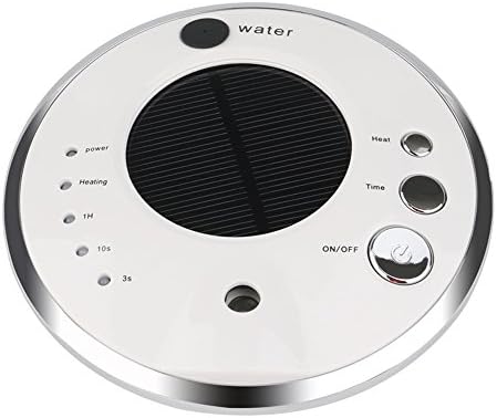 Hugehard Car Aroma Humidifier Solar Powered Portable Air Freshener wth USB for Vehicle and Home (White)
