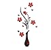 Canserin Clearance DIY 3D Vase Flower Tree Crystal Wall Stickers (A)