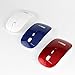 Slim Wireless Computer Mouse for Laptop Optical Ergonomic USB Mice 2.4G Cordless Mice for Laptop Notebook PC red Color by SOONGO
