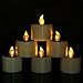 Youngerbaby Set of 6 Romantic Solar Power LED Tea Lights Candle Flameless Candles, LED Tealights for Home Decoration, Garden, Outdoor