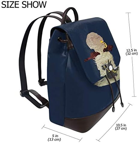 Ranma Ryoga Travel Silhouette Fashion Design Leather Backpack For Women Men College School Bookbag Weekend Travel Daypack