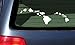 Hawaiian Island Chain Vinyl Sticker - White