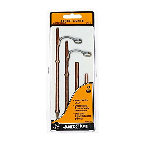 Just Plug woodland Scenics O scale Street Lights Wooden Pole