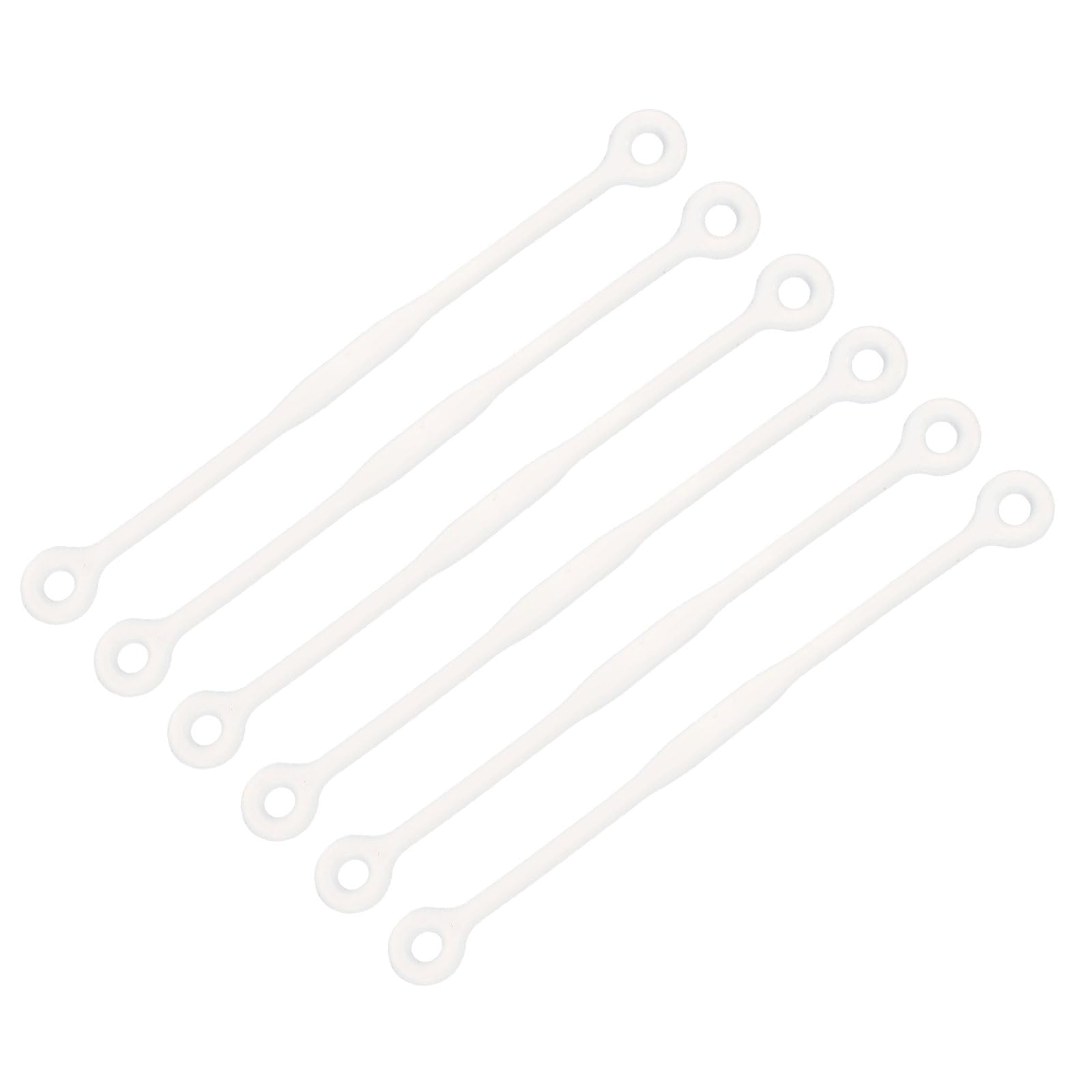 M METERXITY 6 Pack Tennis Dampener - Shock Absorber, Silicone Racquet String Damping, Apply to Tennis Racket (12cm, Clear)