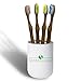 Terra Futura Bamboo Toothbrush 4 Pack, Ergonomic Toothbrush. Eco Friendly, Biodegradable & Environmentally Sustainable, BPA Free Bristles, Eco Compostable Toothbrush