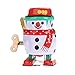 Off the Wall Toys Vintage Retro Style Wind up Snowman Tin Toy Collectible Gift w/ Key