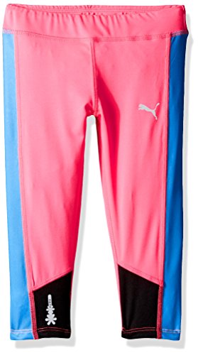 PUMA Big Girls' Athletic Capri Leggings, Knockout Pink, L (12/14)