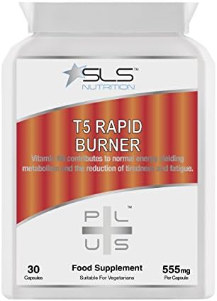 T5 Rapid Fat Burner Containing Green Tea Extract - 30 Easy to Swallow Slimming Capsules - UK Manufactured Using Natural Ingredients - Weight Loss Supplement - Suitable for Vegetarians