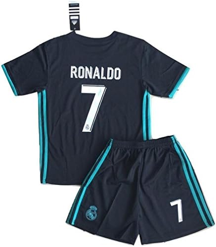 Ronaldo #7 NEW 2017/2018 Real Madrid Adidas Away Jersey &amp; Shorts for Kids (9-10 Years Old)