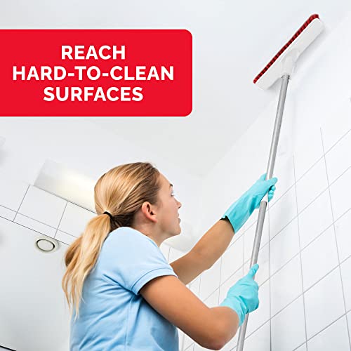 Swivel Grout Brush with Long Handle for Tile Floors Extendable up to