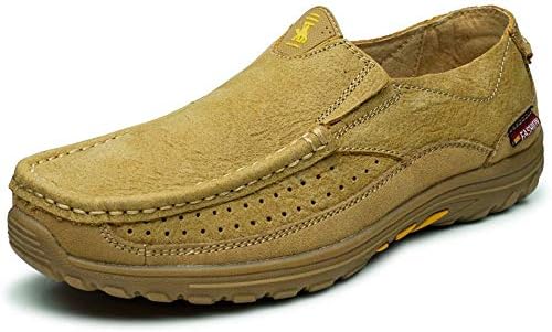 kmmosuo Men's First Layer Leather Tendon Bottom Daily Casual Comfort Shoes